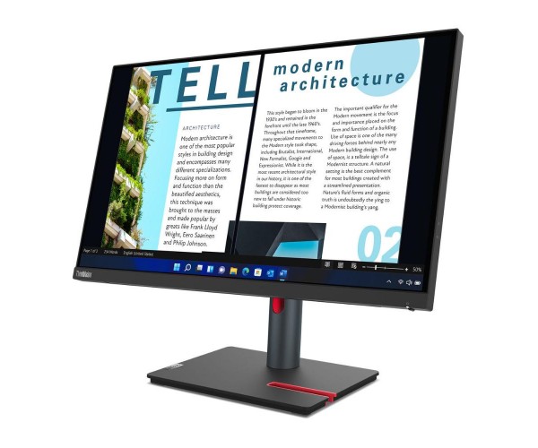 Монітор Lenovo ThinkVision P24h-30 63B3GAT6UA, фото №7