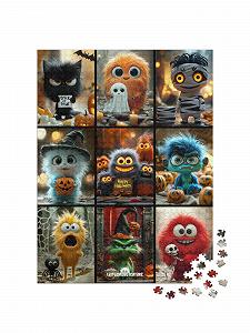 Пазл puzzleYOU Little Monster Time Halloween Collage 1000 элементов synthetic.ua - Фото 1