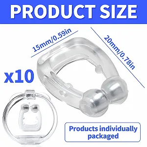 Стопери від хропіння (10 шт) Силіконова магнітна кліпса для носа synthetic.ua - Фото 1