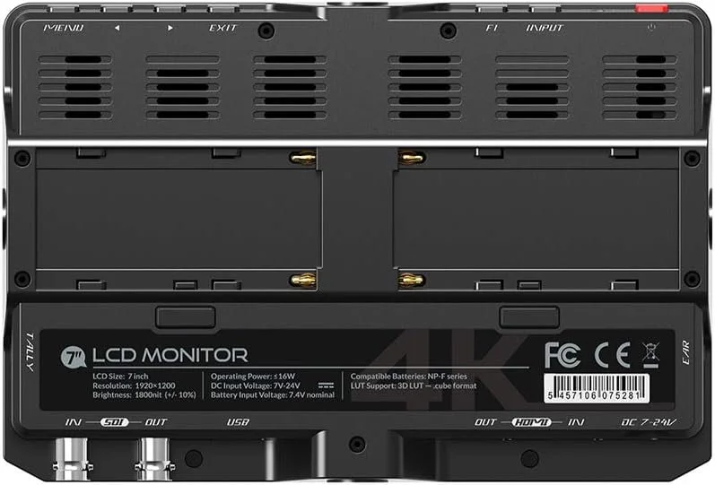 Накамерний монітор сенсорний 7" LILLIPUT H7S Full HD 60 Гц, фото №3