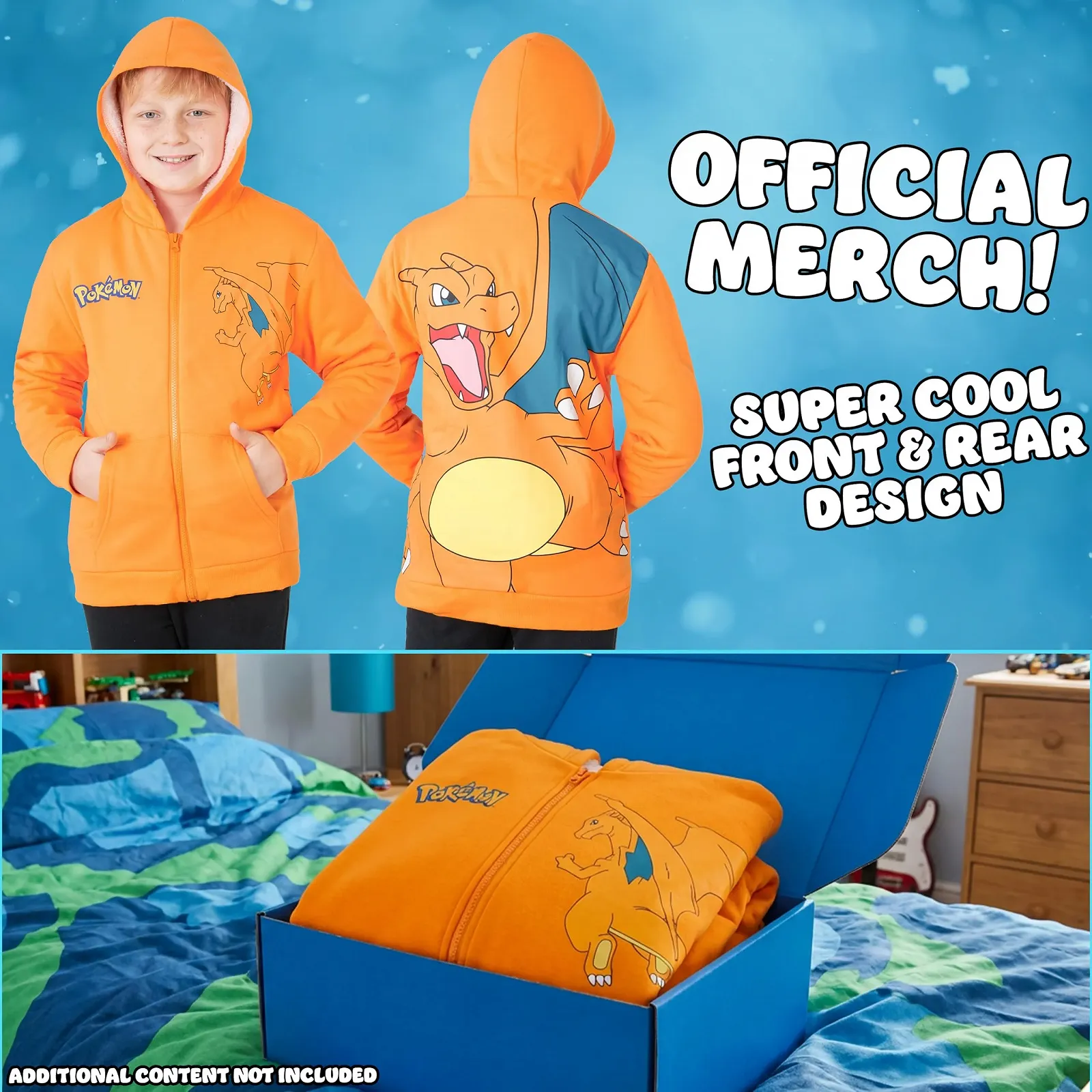 Худи Pokemon для мальчиков 7-14 лет, Sherpa Fleece худи на молнии, аниме подарки для детей, фото №5 Худи Pokemon для мальчиков 7-14 лет, Sherpa Fleece худи на молнии, аниме подарки для детей, фото №5