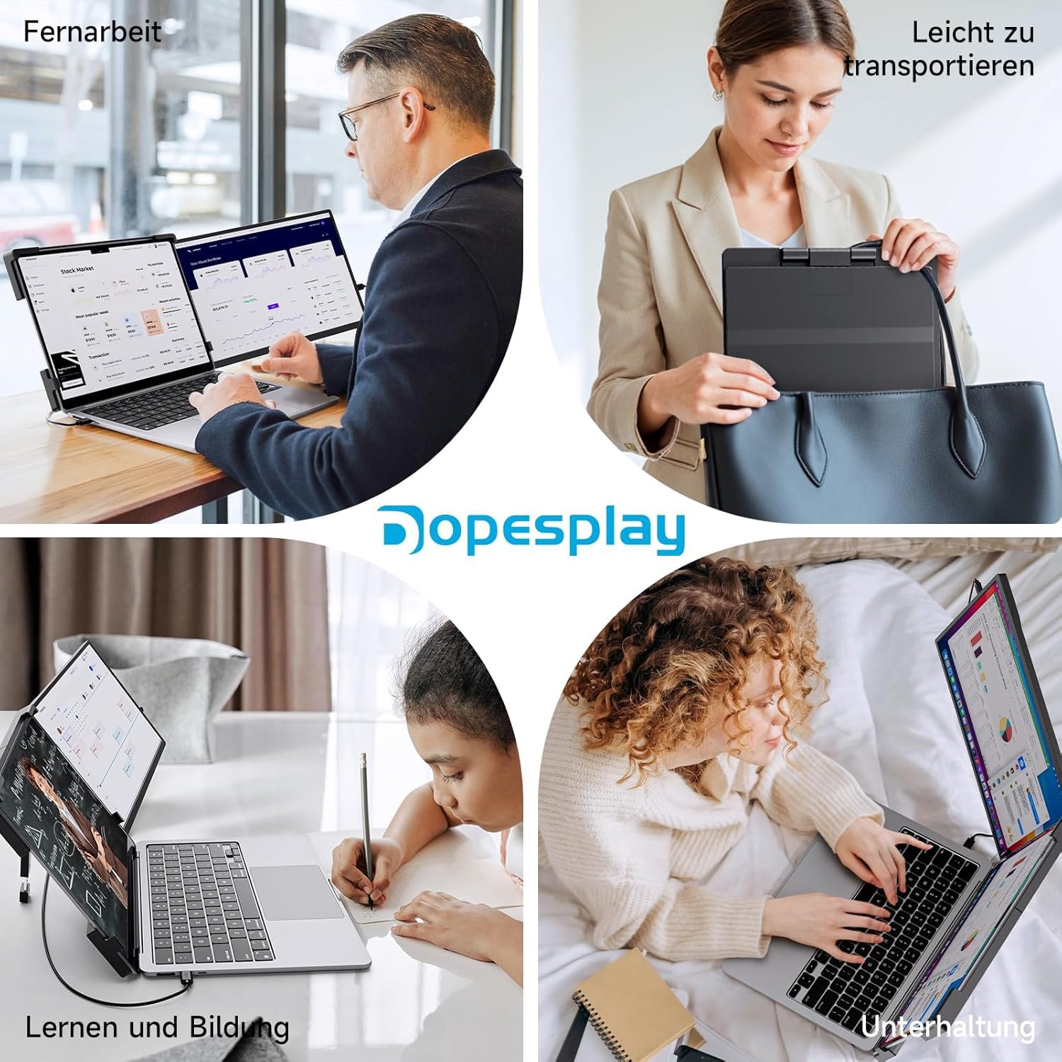 Монітор портативний 14.1" Dopesplay FHD IPS 60 Гц, фото №9
