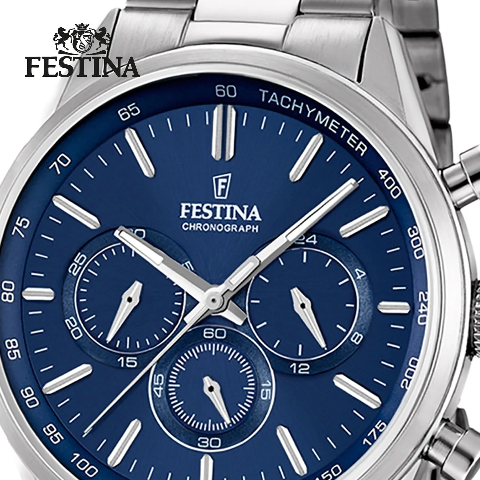 Мужские часы Хронограф FESTINA Timeless D1UF16820/2 Кварцевые часы Серебристый, нержавеющая сталь, фото №4 Мужские часы Хронограф FESTINA Timeless D1UF16820/2 Кварцевые часы Серебристый, нержавеющая сталь, фото №4