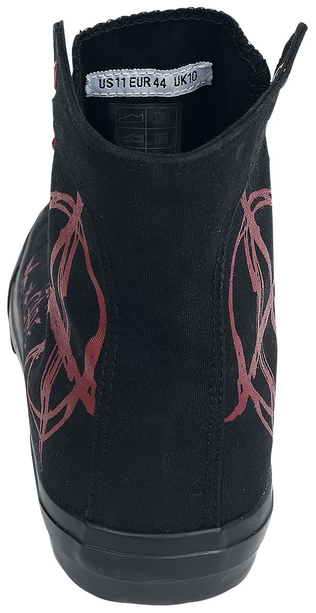 Кроссовки RED by EMP Черный/Красный с принтом, фото №2