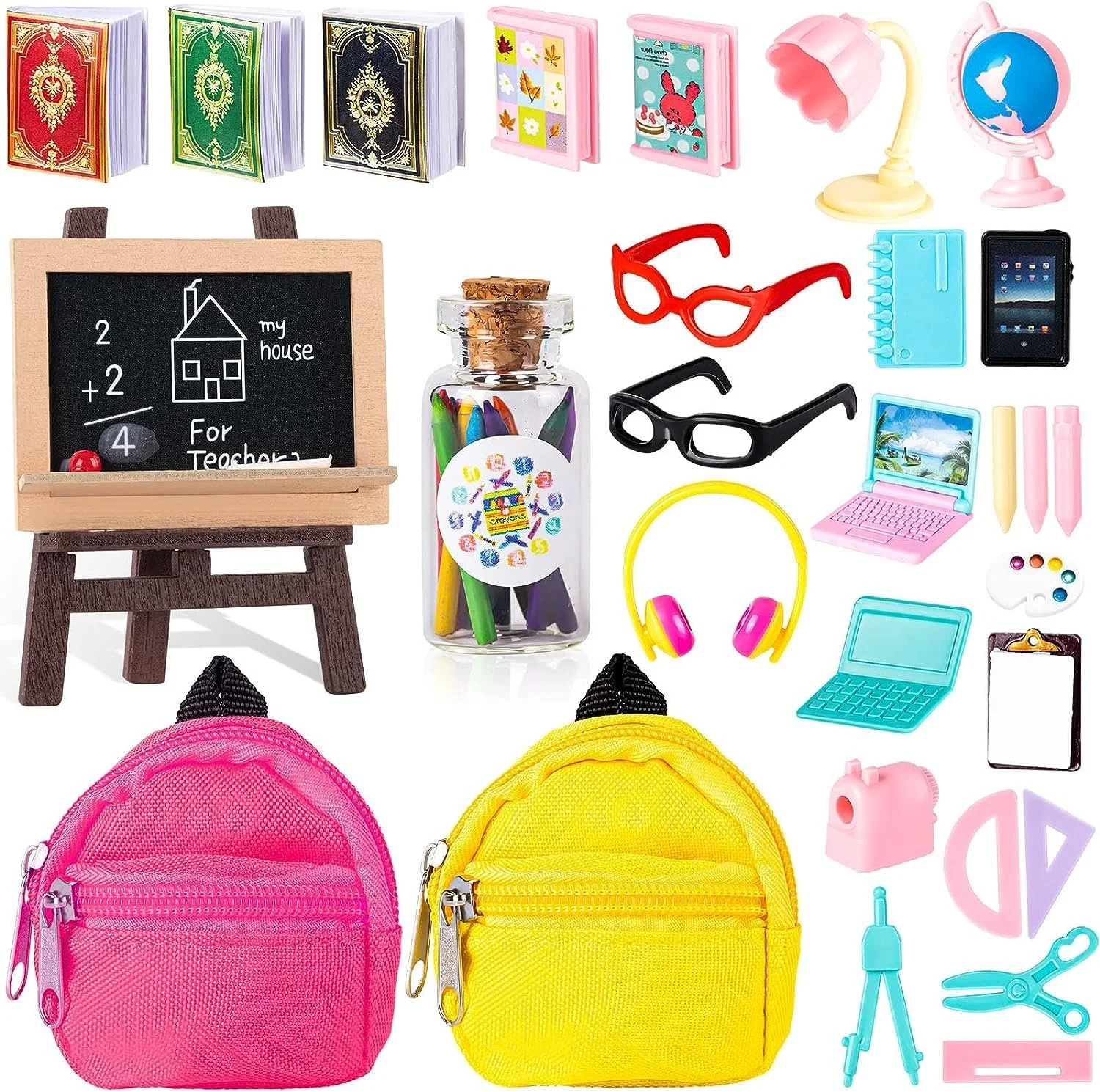Аксесуари для ляльок Mini School Supplies 30 штук, фото №1 Аксесуари для ляльок Mini School Supplies 30 штук, фото №1
