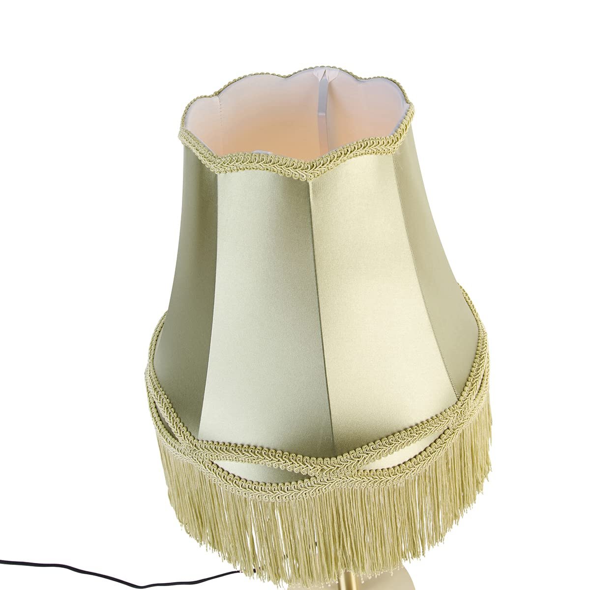 Настільна лампа Qazqa Simplo Classic Antique Granny Shade E27 30 см Зелена, фото №6