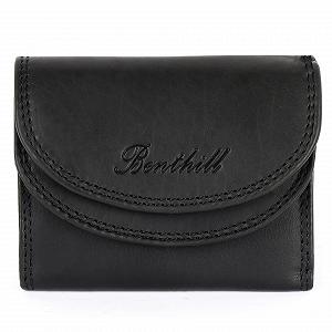 Кошелек Benthill Маленький Кожаный RFID Черный Классический - Фото 1