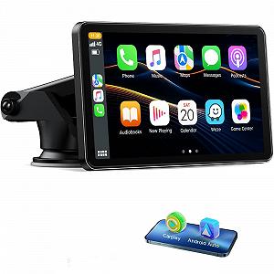 Дисплей Volam Wireless Carplay Android Car 7 дюймов сенсорный экран, Mirror Link, навигация, музыка, Siri, G00gle Voice Assistant, Bluetooth 5.0, AUX, FM - Фото 1