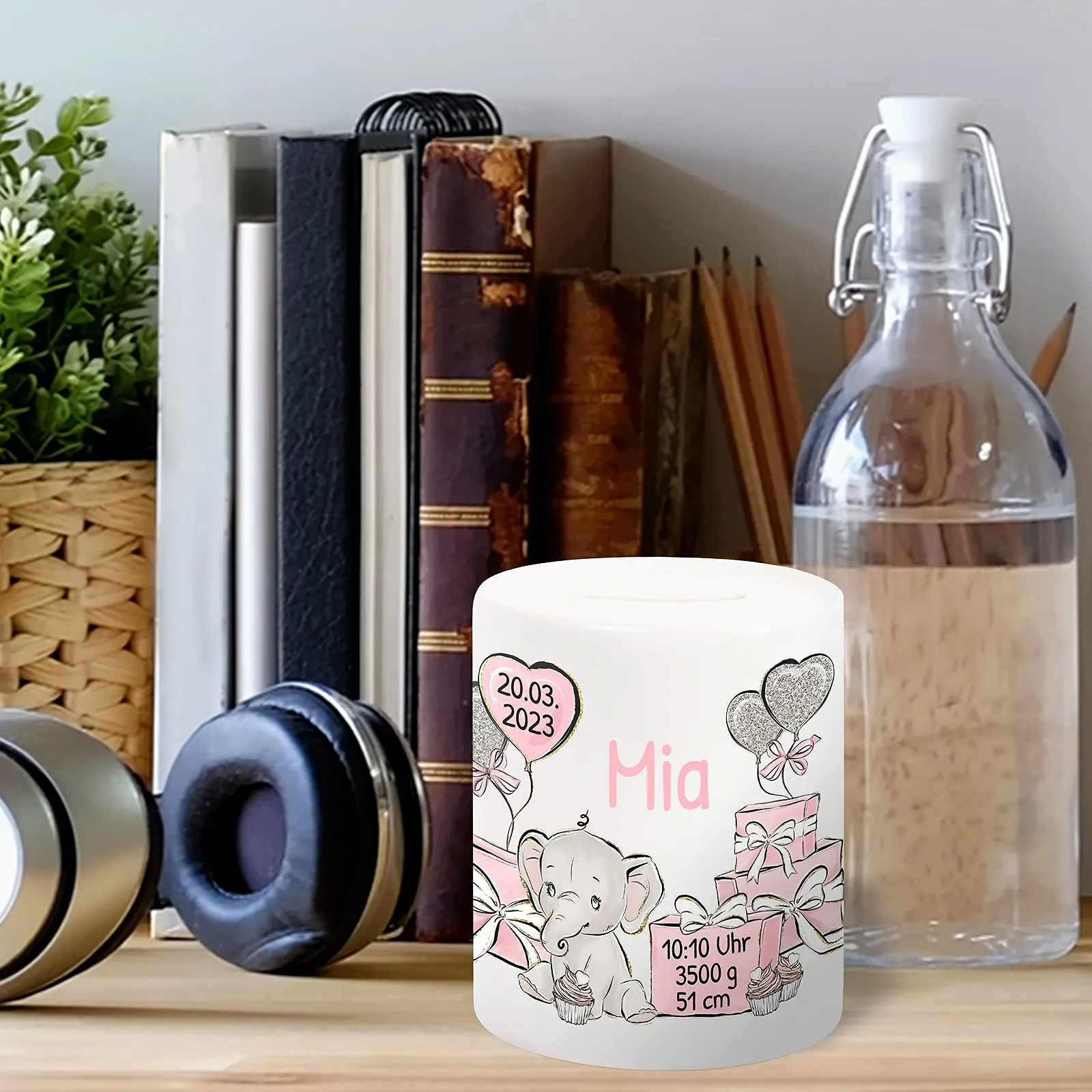 Скарбничка True Statements Elephant Baby керамічна, фото №6