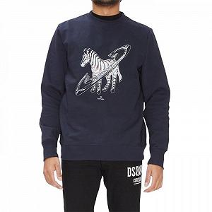 Джемпер Ref fit sweatshirt zebra-print M - Фото 1