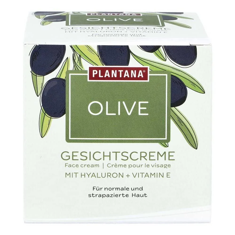 Крем для обличчя PLANTANA Olive Hyaluronic & Vitamin E оливковий з гіалуроновою кислотою та вітаміном E 50 мл, фото №2