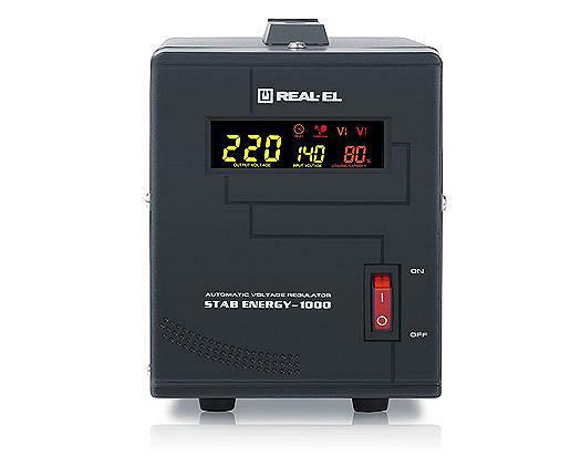 Стабілізатор напруги REAL-EL STAB ENERGY-1000, фото №2