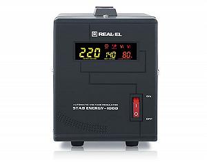 Стабілізатор напруги REAL-EL STAB ENERGY-1000 synthetic.ua - Фото 1