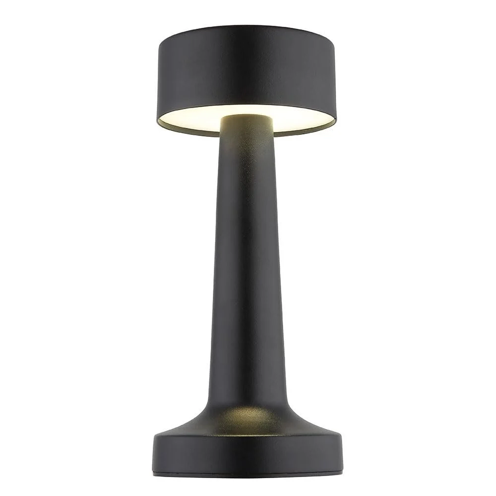 Настольная лампа GLOBO Аккумуляторная Dimmable CCT 1.2 Вт 65 лм 2700-6500 K Высота 21 см Черная, фото №1