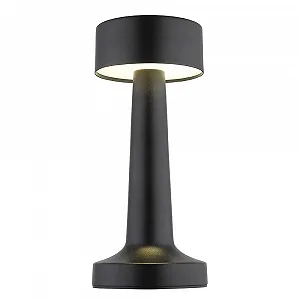 Настольная лампа GLOBO Аккумуляторная Dimmable CCT 1.2 Вт 65 лм 2700-6500 K Высота 21 см Черная - Фото 1