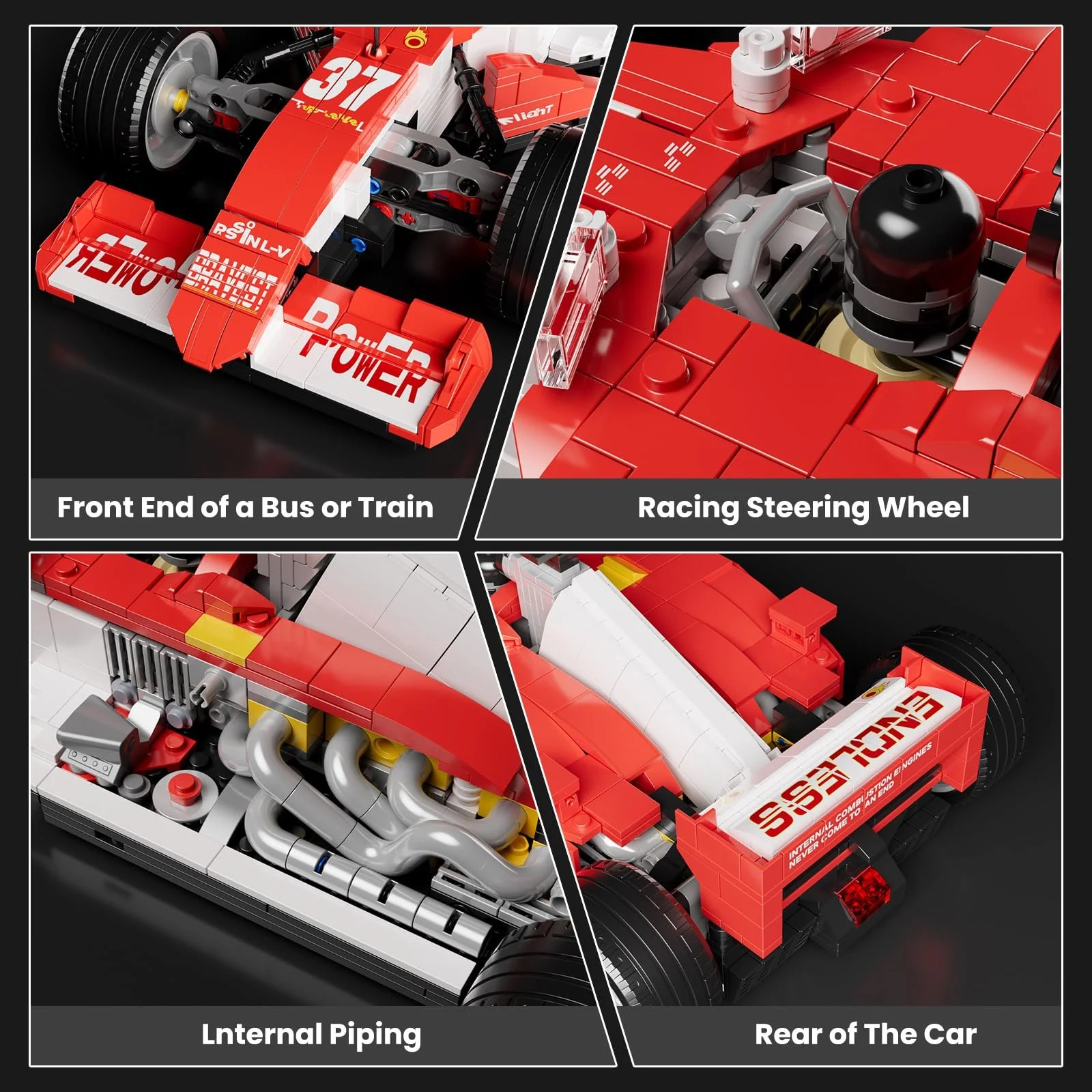 Конструктор Mould King Formula Racing Car, Гоночный Автомобиль, 1603 детали, фото №7