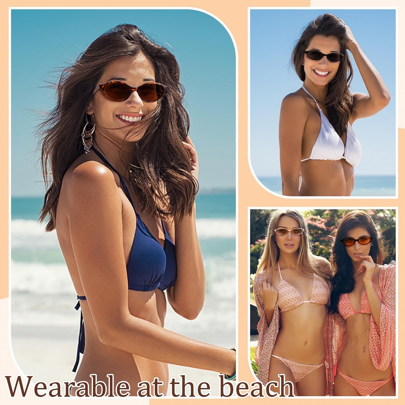 Сонцезахисні окуляри овальні Zuimei в стилі ретро 90-х, вузькі, фото №7