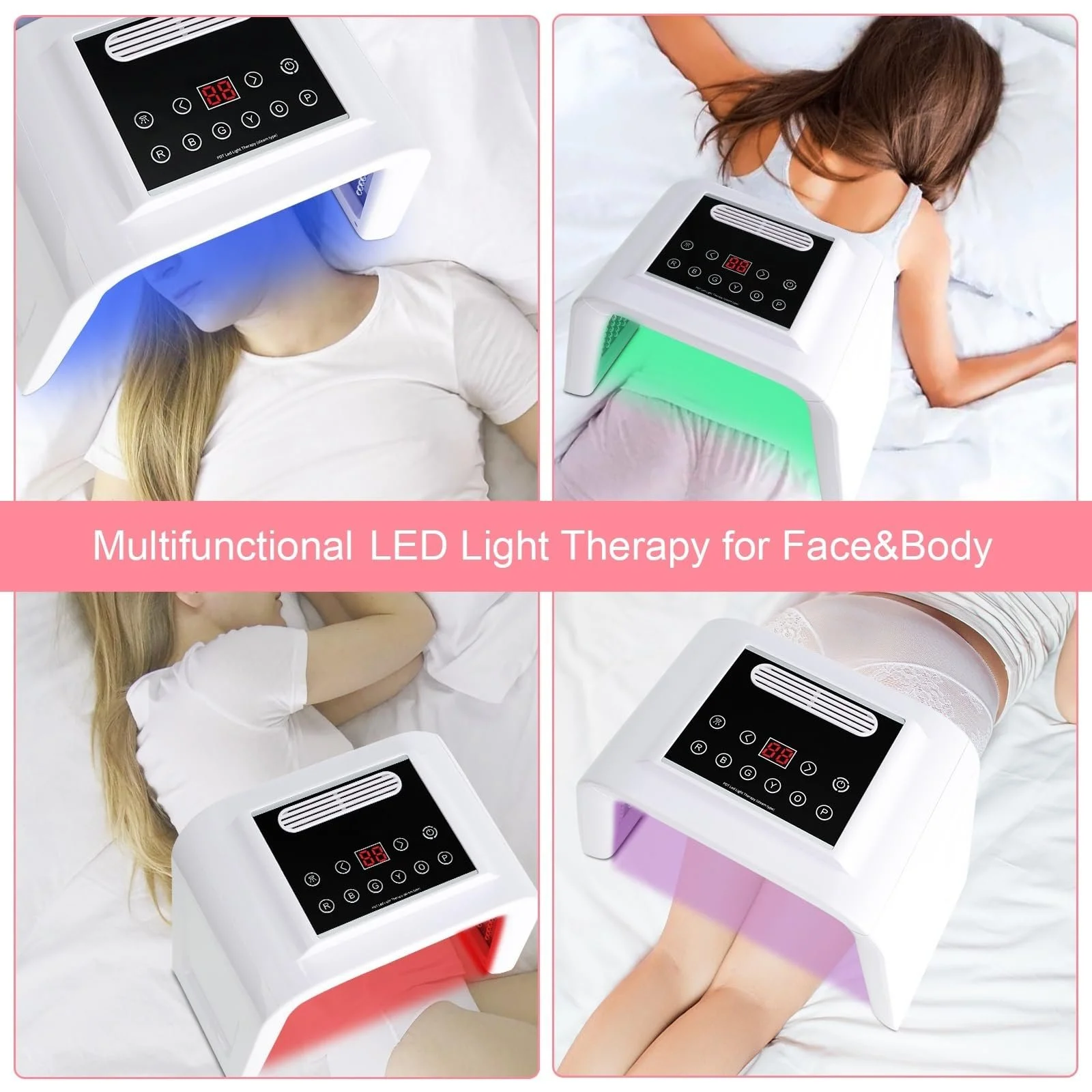 LED Маска Yofuly 7 цветов для ухода за лицом с функцией распыления, фото №5