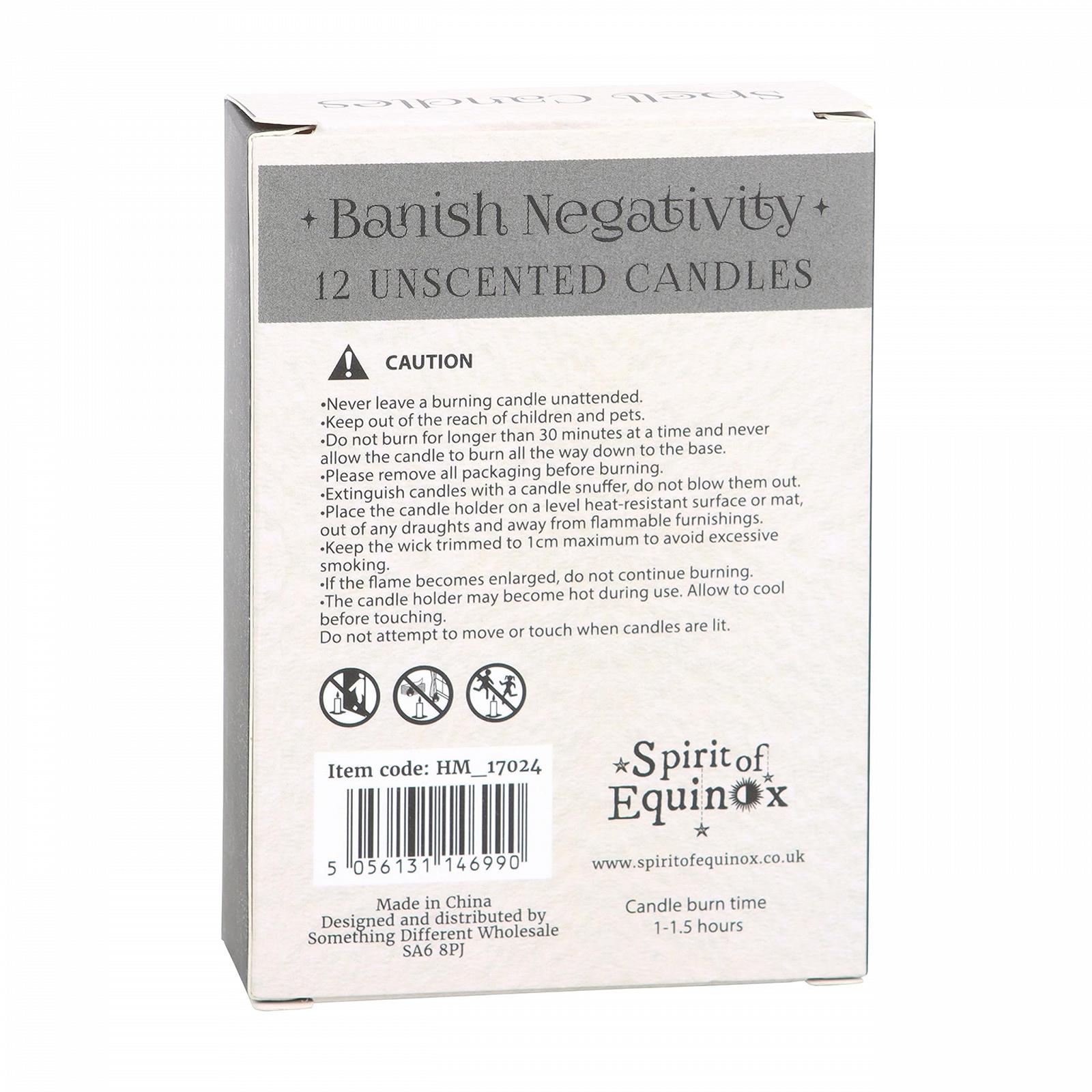 Свечи Banish Negativity - Черные Набор 12, фото №2