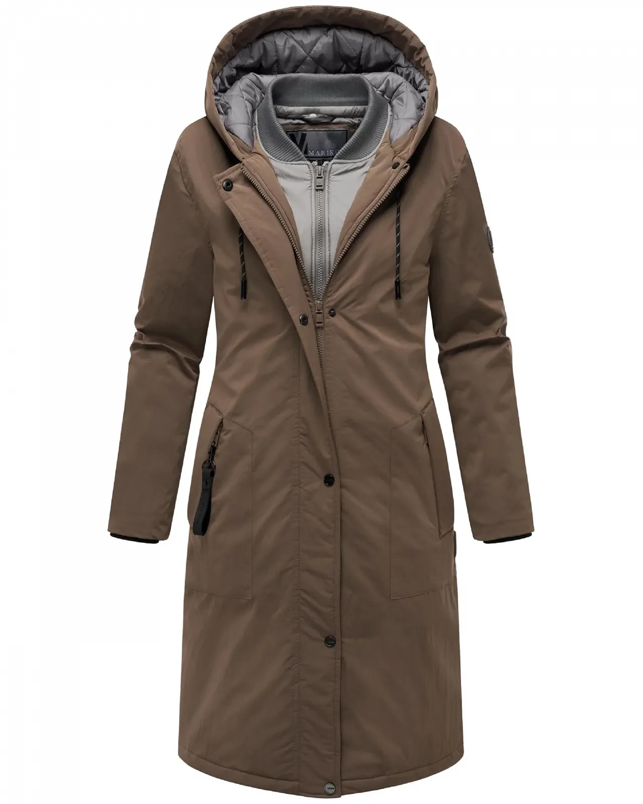 Куртка Перехідна Жіноча Marikoo Ledalaa 16 Знімний В'язаний Комір Велика Капюшон, фото №5