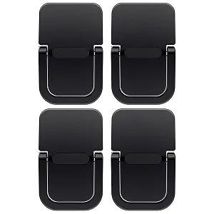 Подставка для клавиатуры портативная, 4 шт Мини-подставка для ноутбука самоклеящаяся, Подставка для компьютерной клавиатуры складная, Регулируемая подставка для компьютера невидимая для стола, Ножки для ноутбука (черный) - Фото 1