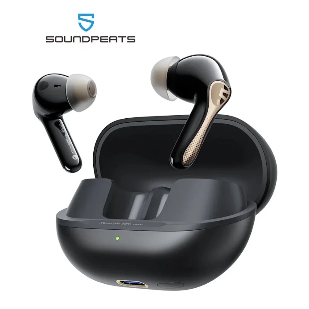 Наушники SoundPEATS Air5 Pro+ xMEMS Qualcomm aptX Lossless LDAC Black, фото №3 Наушники SoundPEATS Air5 Pro+ xMEMS Qualcomm aptX Lossless LDAC Black, фото №3