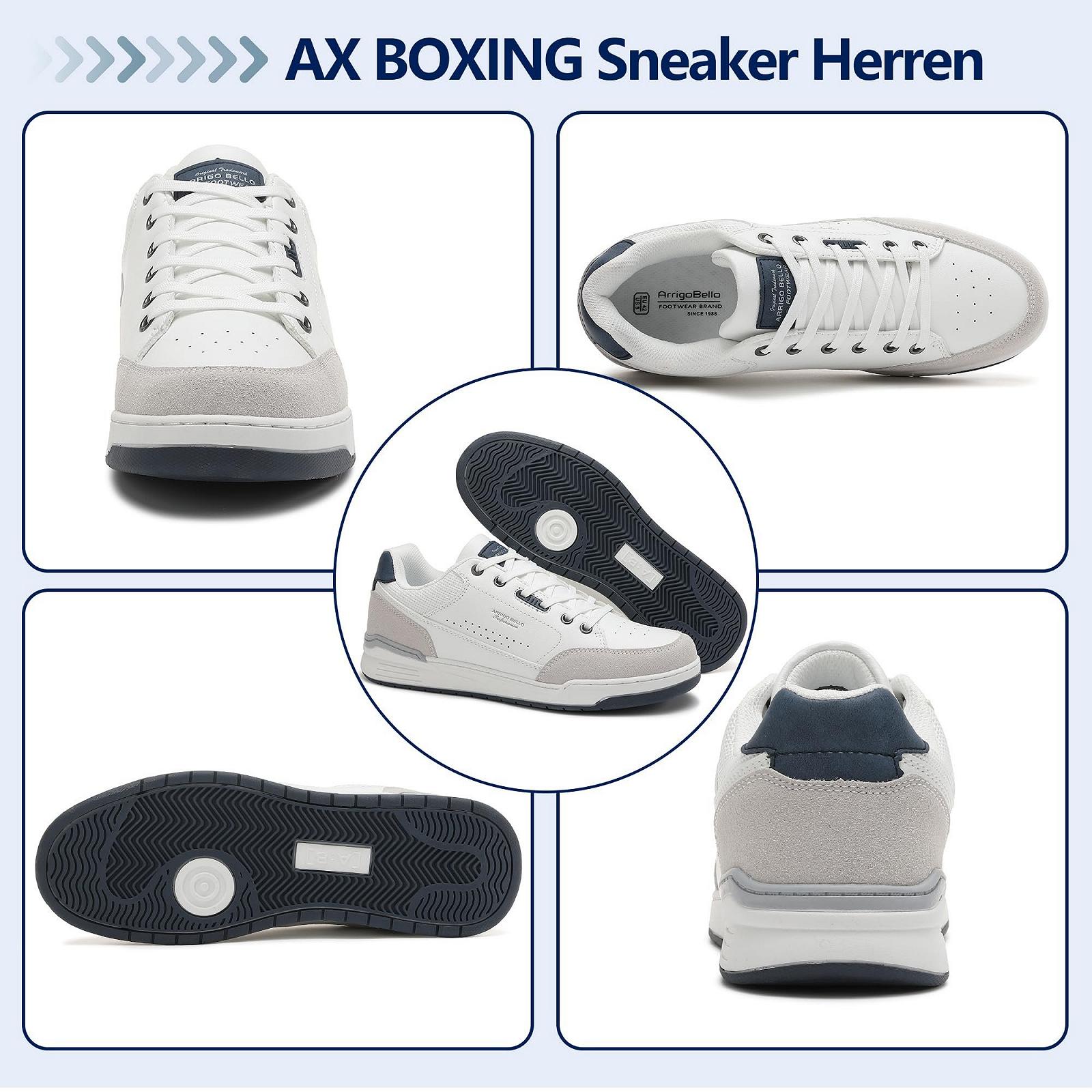 Кроссовки AX BOXING Мужские Деловой Повседневный На Шнурках Для Ходьбы Нескользящие Легкие Спортивные Размер 41-46 EU, фото №2