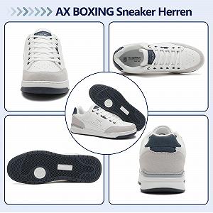 Кроссовки AX BOXING Мужские Деловой Повседневный На Шнурках Для Ходьбы Нескользящие Легкие Спортивные Размер 41-46 EU synthetic.ua - Фото 1