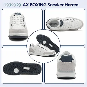 Кроссовки AX BOXING Мужские Деловой Повседневный На Шнуровке Нескользящие Легкие Спортивные Размер 41-46 EU synthetic.ua - Фото 1