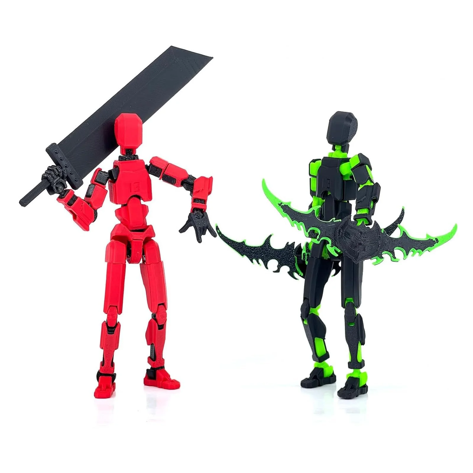 Набір фігурок T13 Robot Action Figures Pre-Assembled 3D Print Movable Multiple Joints Pack of 2, фото №3