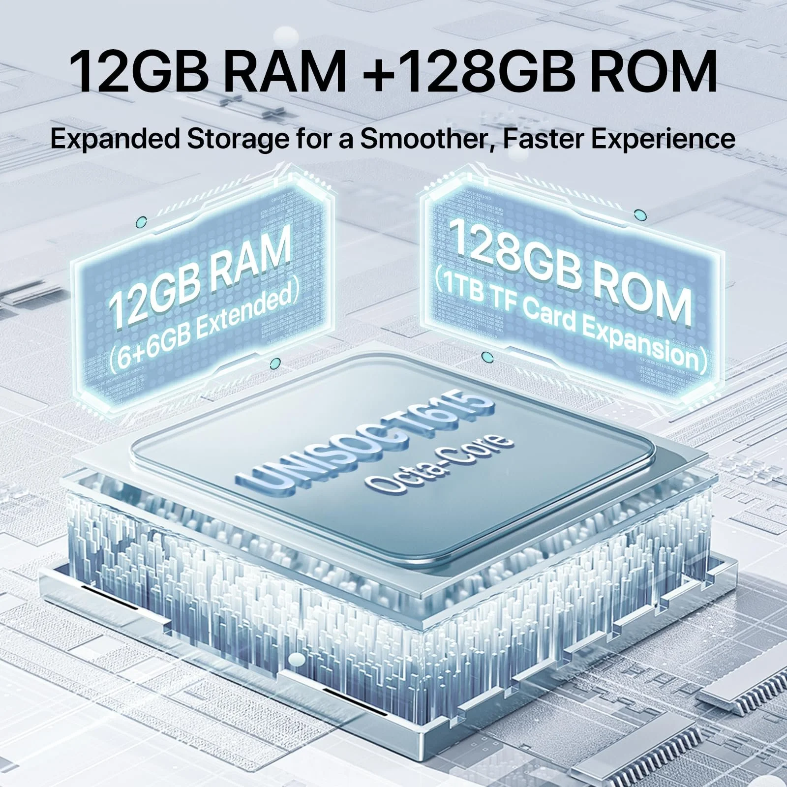 Смартфон UMIDIGI Note 100 6.8" 120Hz Octa-Core 12GB (6+6) RAM 128GB ROM 50MP NFC 5000mAh Dual SIM, фото №4