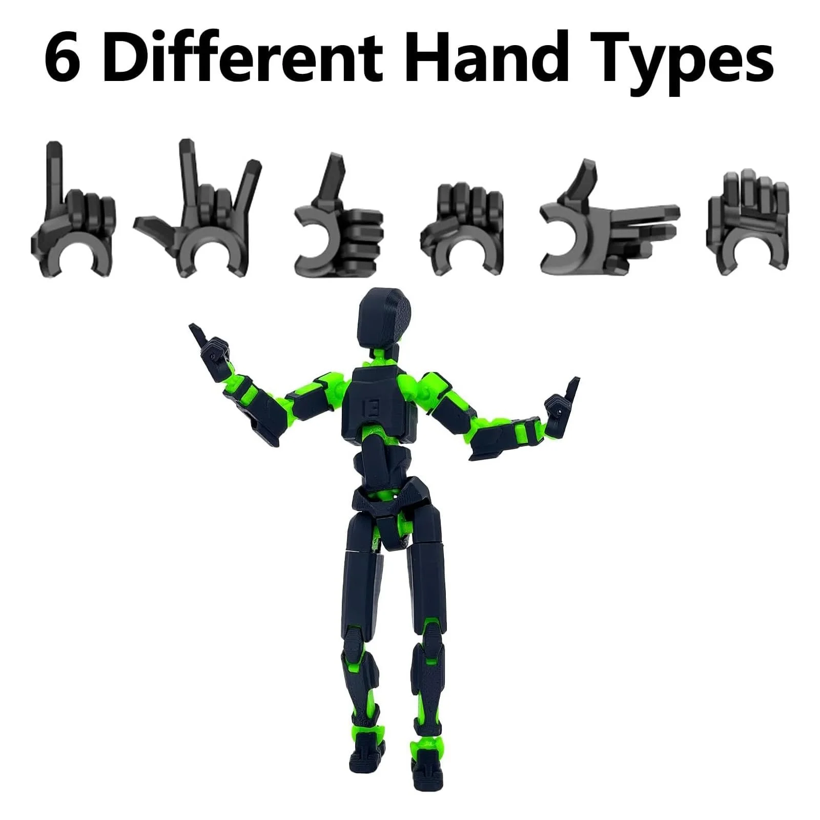 Набір фігурок T13 Robot Action Figures Pre-Assembled 3D Print Movable Multiple Joints Pack of 2, фото №5