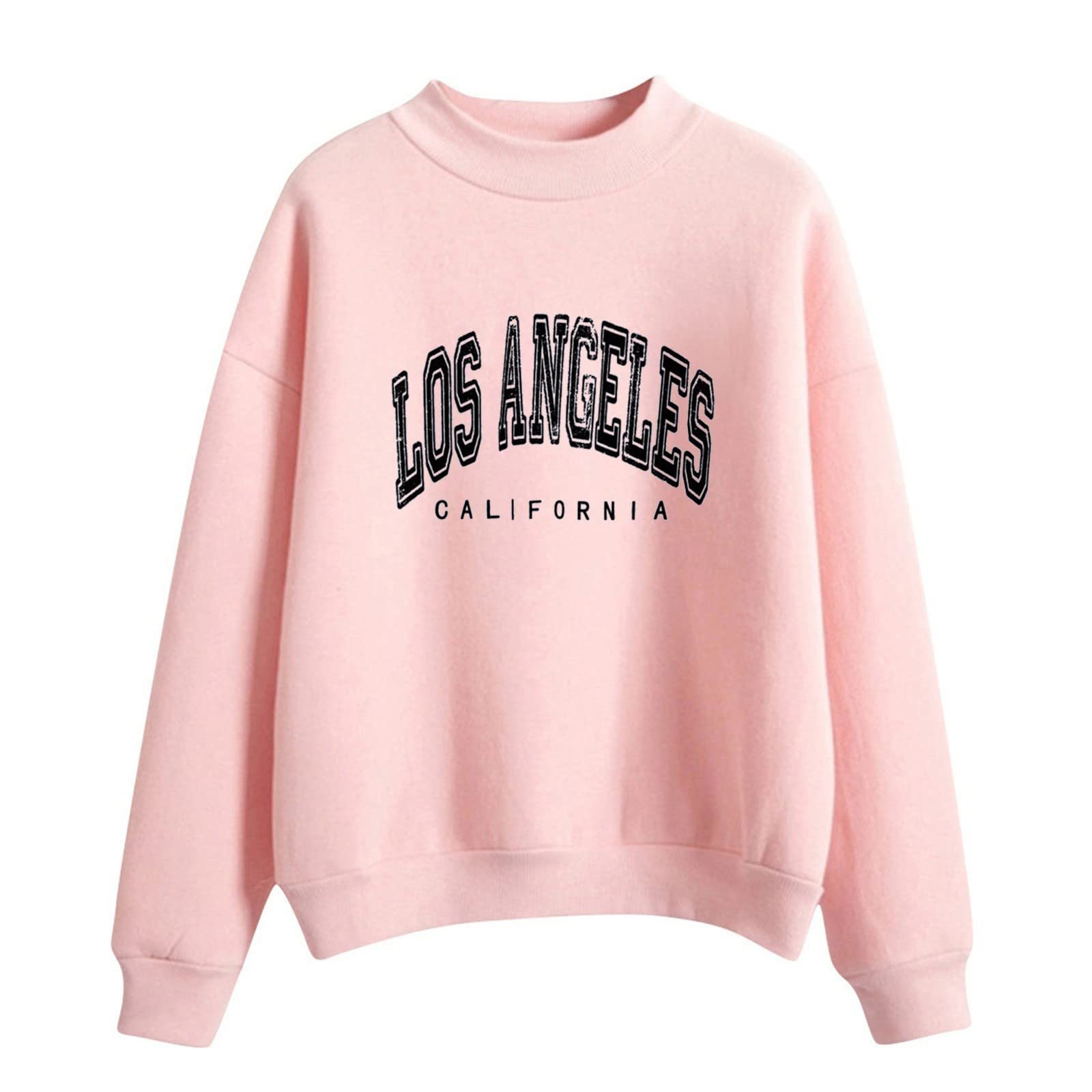 Женские свитшоты с принтом Los Angeles Backwoods с буквенным принтом, худи с рисунками, однотонные, зимняя осенняя одежда с воротником-стойкой и длинными рукавами свободного кроя California Cool, фото №1