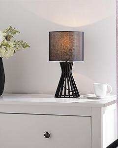 Настільна лампа Carrion Wooden Black synthetic.ua - Фото 1