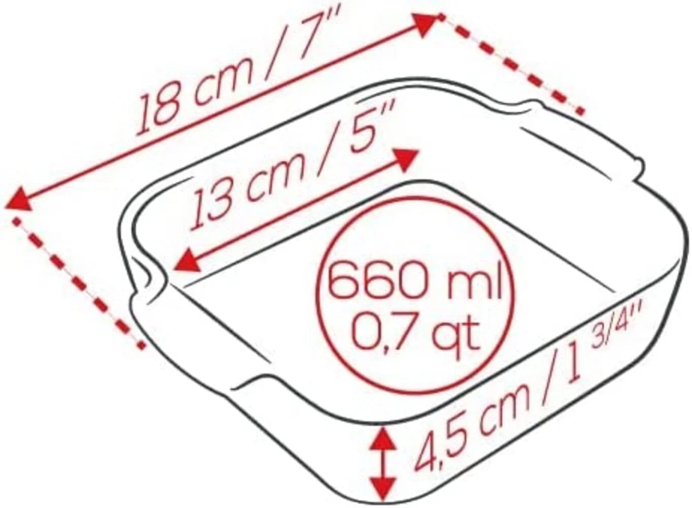 Форма для запікання PEUGEOT керамічна квадратна 18 см 0,66 л екрю, фото №2