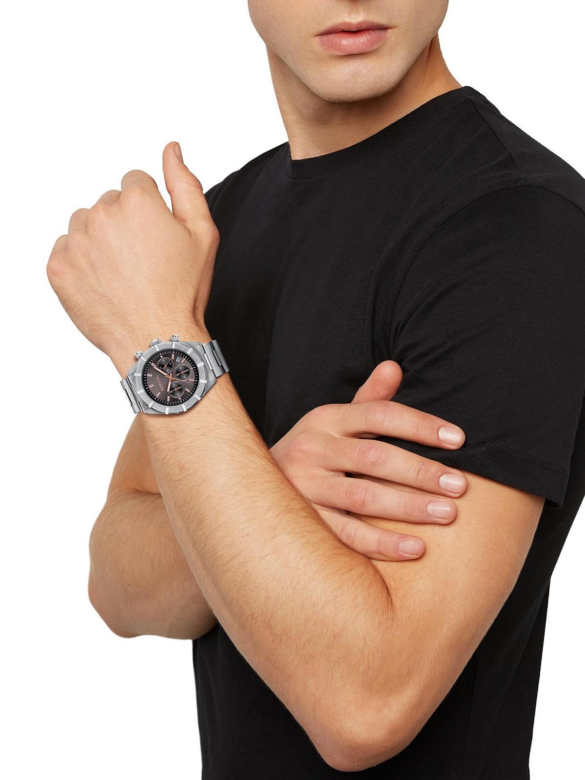 Часы Breil B 12 H Хронограф Кварцевый Серебристый, фото №4