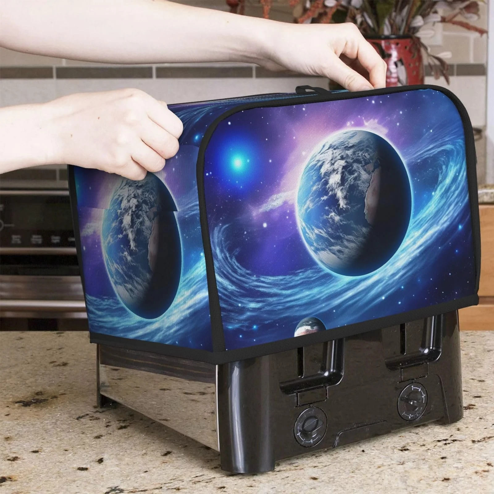 Чохол для тостера Planet Galaxy, 2 скибки, фото №7 Чохол для тостера Planet Galaxy, 2 скибки, фото №7