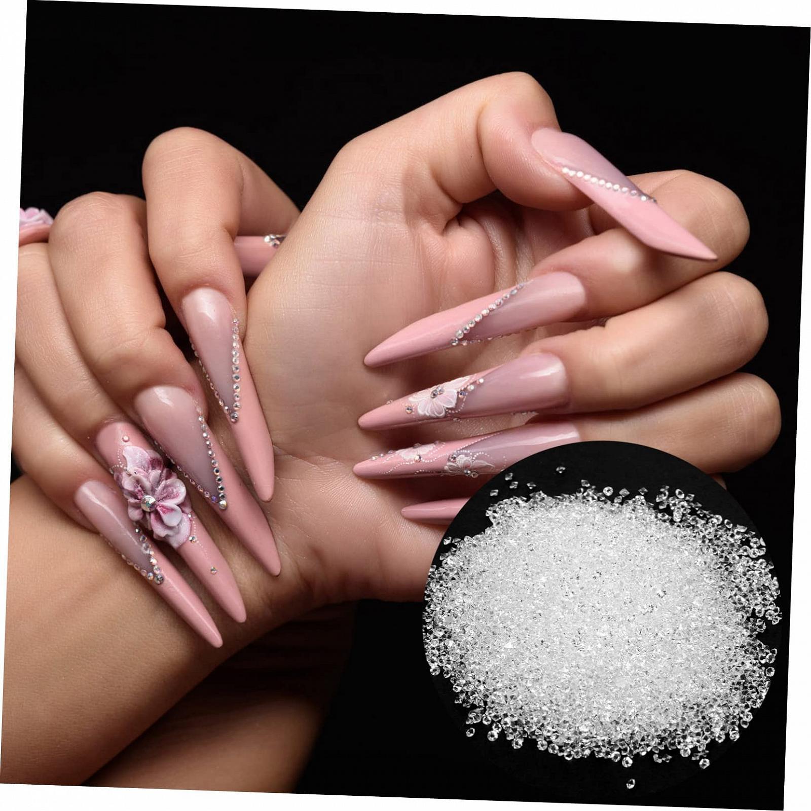 Украшения для ногтей стеклянные Beavorty 5 наборов, аксессуары для DIY маникюра, наборы украшений для ногтей для девушек, практичные украшения для ежедневного использования, простые в использовании маникюрные орнаменты, фото №7