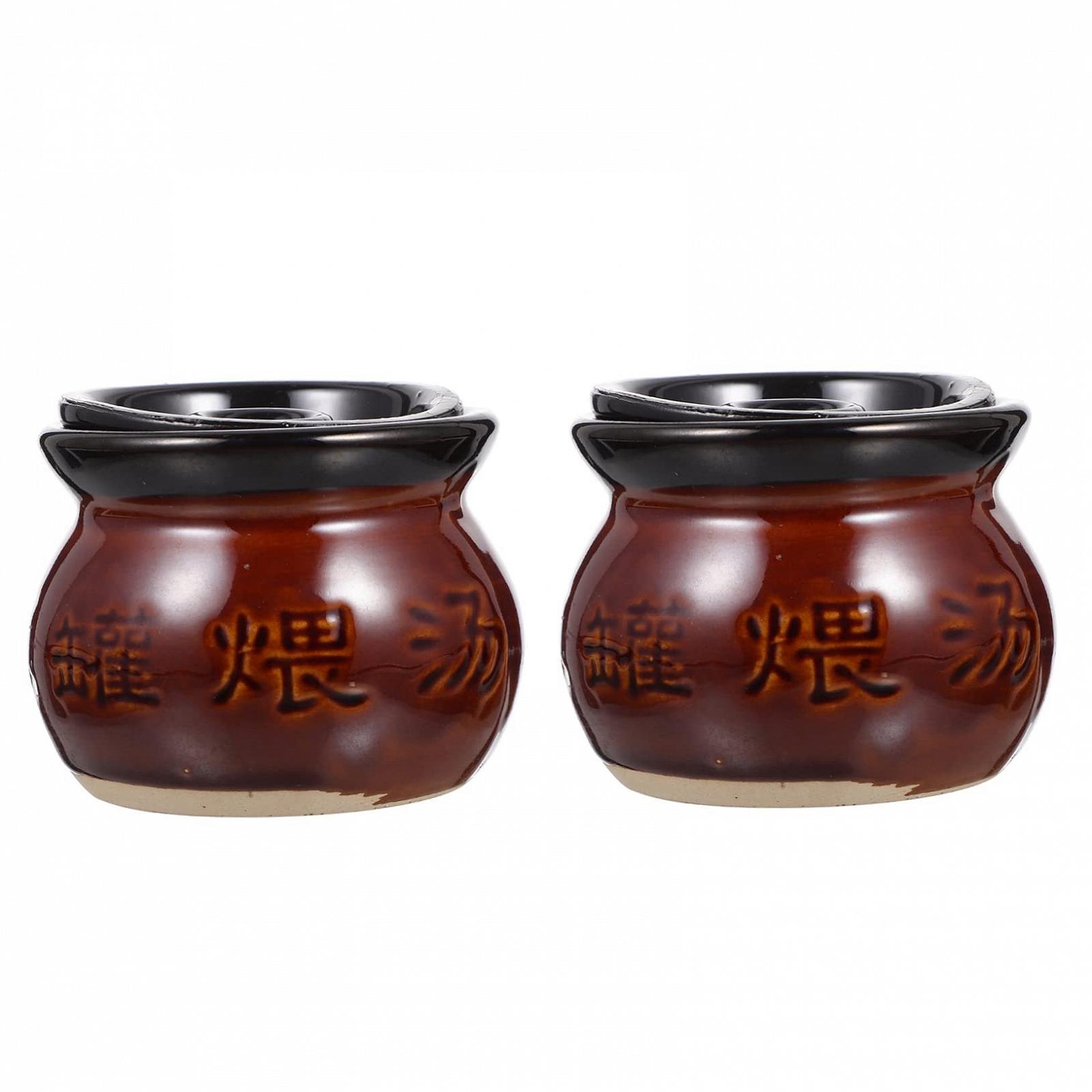 Набор кастрюль керамических 2 шт. с крышкой Белый, фото №1 Набор кастрюль керамических 2 шт. с крышкой Белый, фото №1