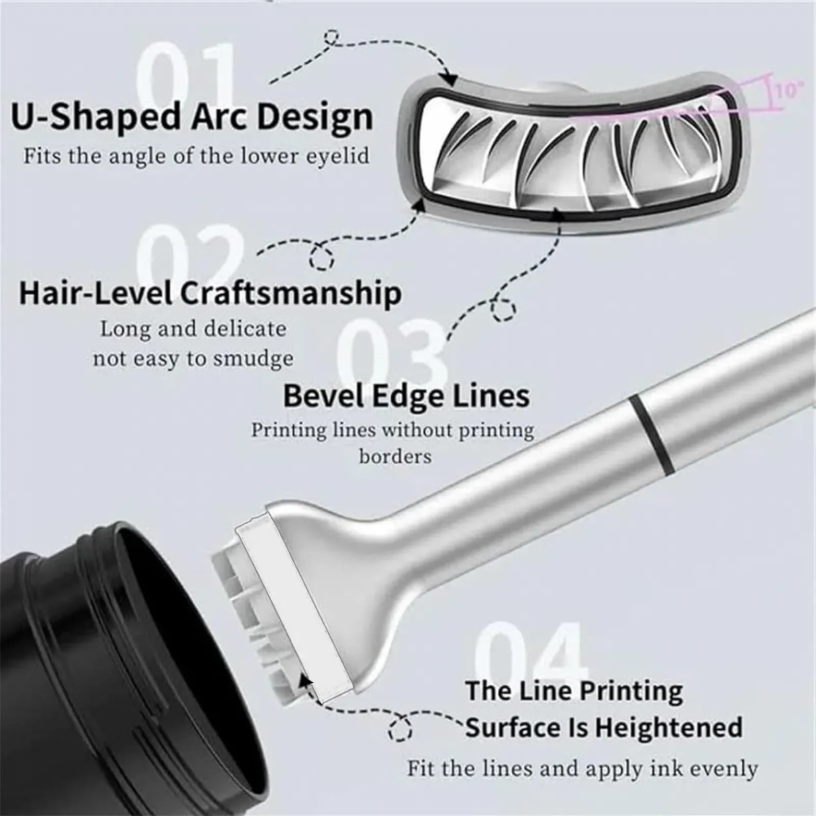 Штамп для подводки глаз Black, фото №5