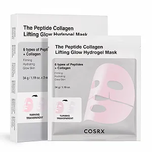 Маска для лица гидрогелевая COSRX The Peptide Collagen Lifting Glow, набор 3 шт - Фото 1