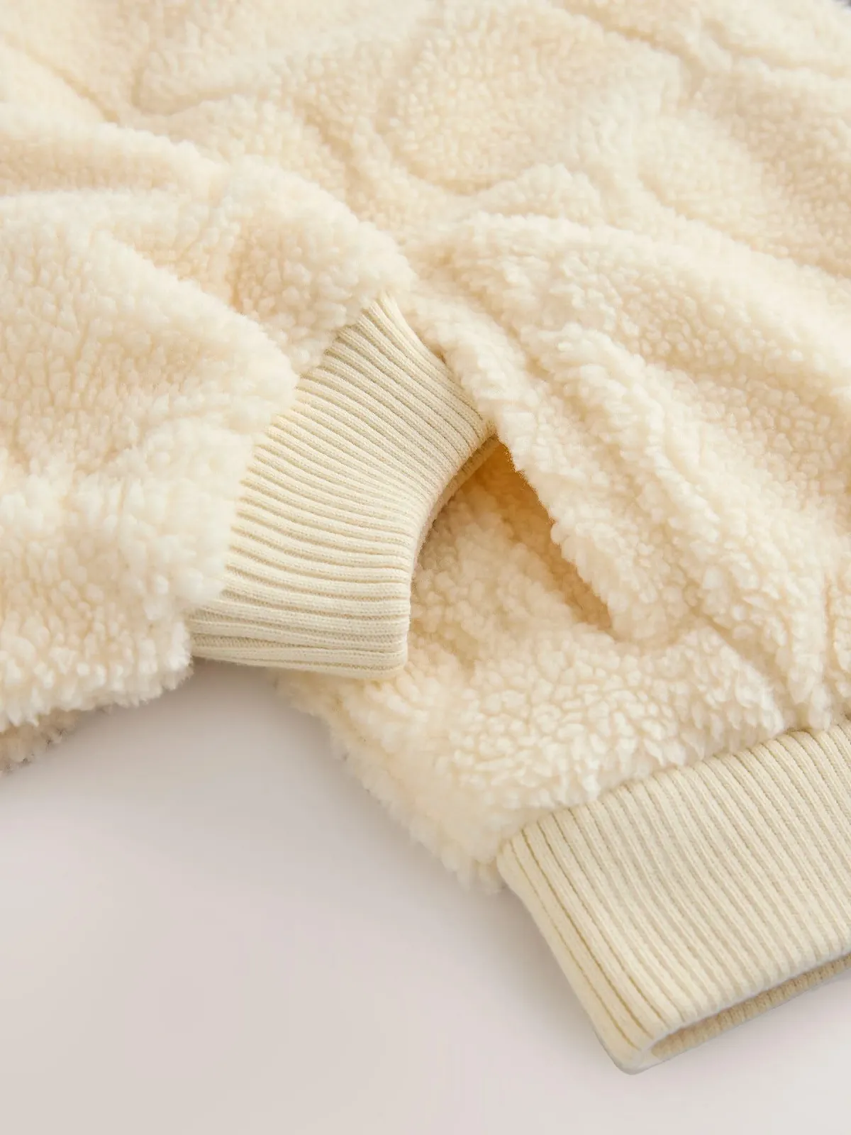 Флисовая куртка NEXT для девочки с узором, фото №4