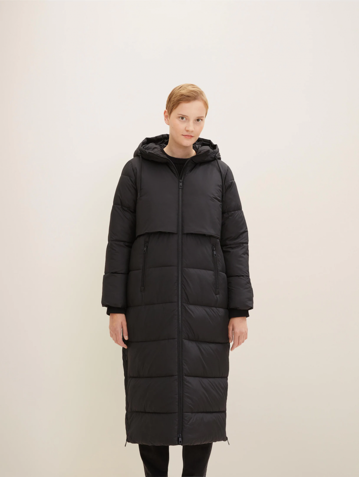 Куртка arctic puffer coat 1032690-14482 Tom Tailor Чорний XS, фото №1