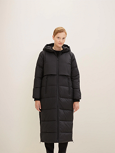 Куртка arctic puffer coat 1032690-14482 Tom Tailor Чорний XS - Фото 1