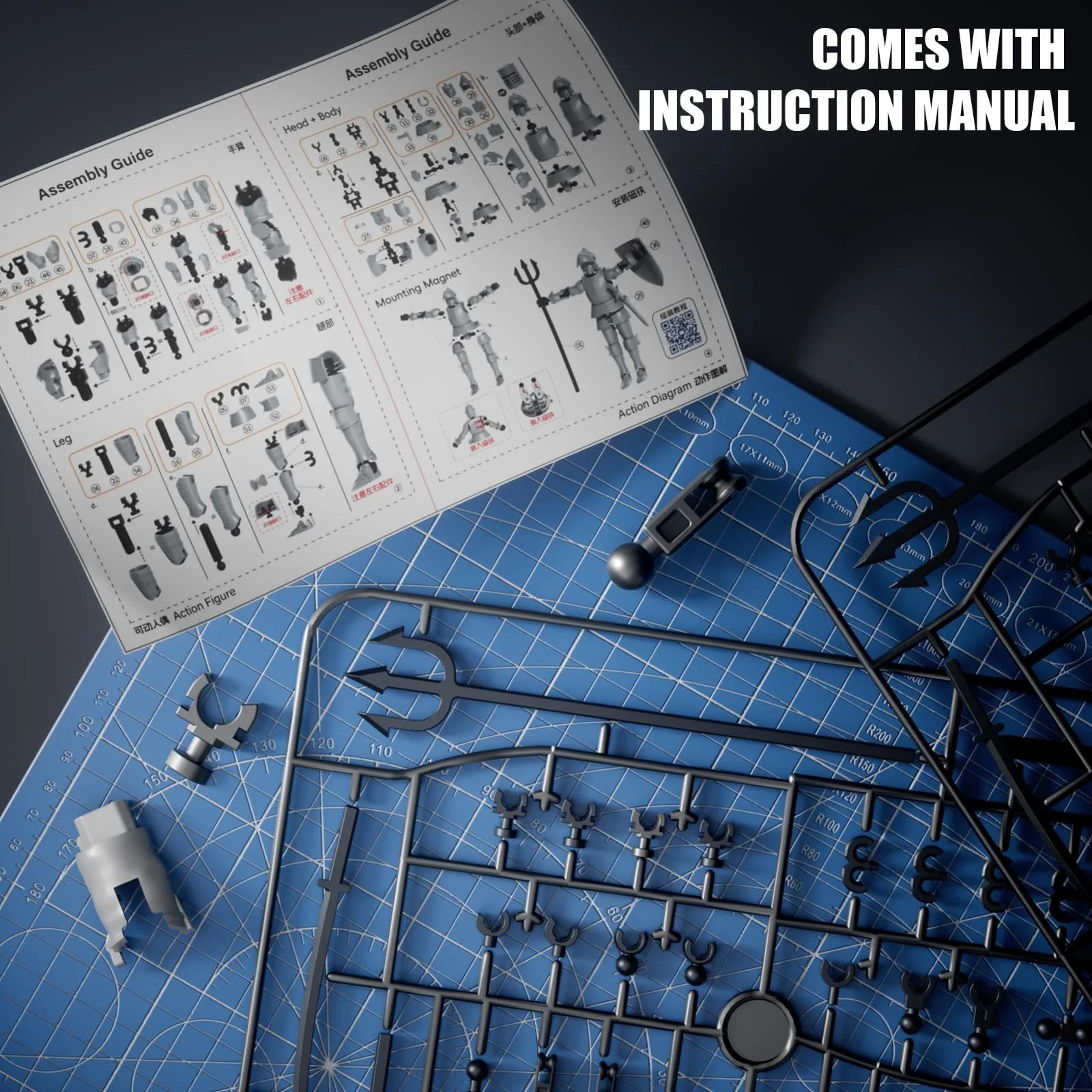 Фигурка MEIEST T13 Knight Armor многошарнирная подвижная черная, фото №3 Фигурка MEIEST T13 Knight Armor многошарнирная подвижная черная, фото №3