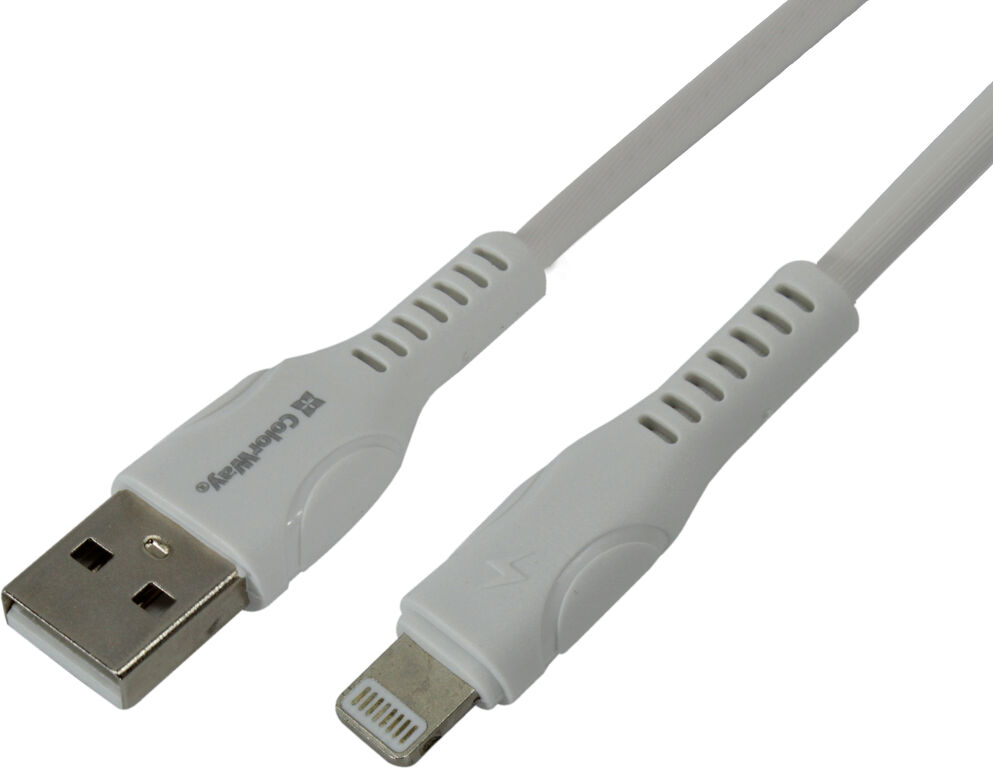 Кабель для зарядки моб телеф USB 1м білий Colorway Iphone Lightning CW-CBUL027-WH, фото №1 Кабель для зарядки моб телеф USB 1м білий Colorway Iphone Lightning CW-CBUL027-WH, фото №1