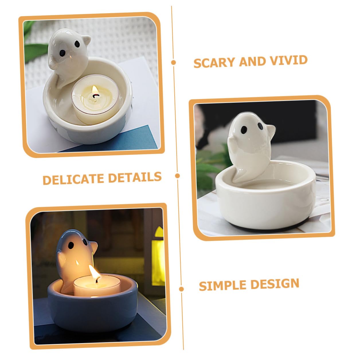 Свічник RORPOIR Керамічний Примарний Комплект 5 шт Білий, фото №3 Свічник RORPOIR Керамічний Примарний Комплект 5 шт Білий, фото №3