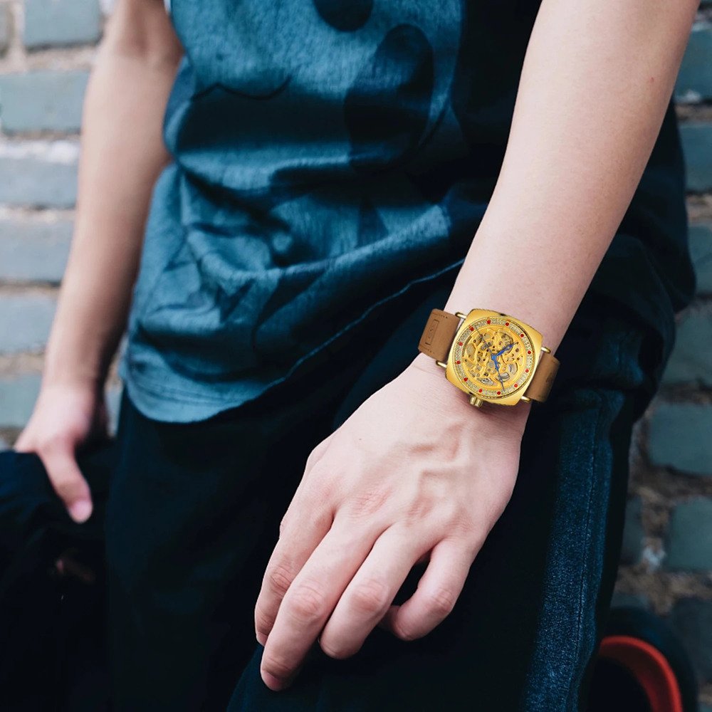 Годинник Forsining 8274 Gold, фото №3