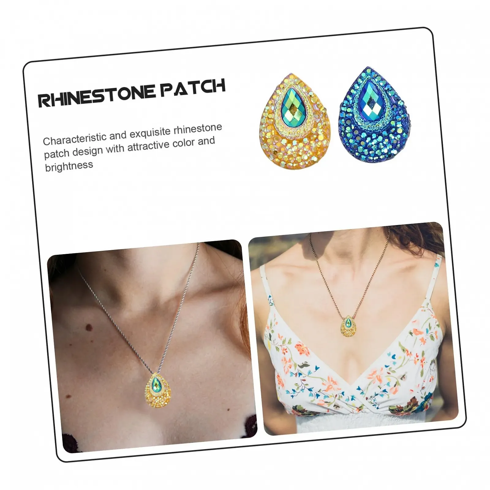 Капли Стразы из смолы, плоское основание, набор 100 штук, разные цвета: желтый, голубой, прочные, для рукоделия, для пришивания на свадебные платья и изделия, фото №8