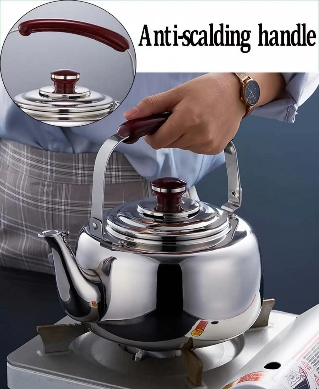 Чайник з свистком з нержавіючої сталі, фото №5 Чайник з свистком з нержавіючої сталі, фото №5